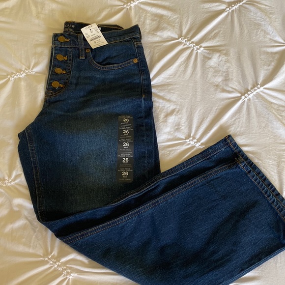 J. Crew mid rise, flare, crop button, fly jeans. Never worn but no tags - Picture 2 of 9